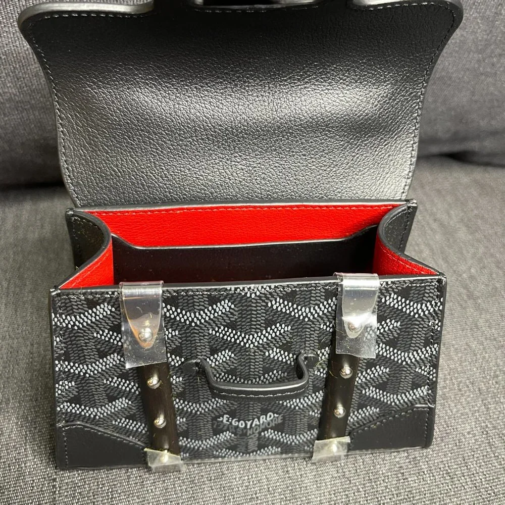 Goyard Limited Release New Nano Structured Saigon - Sold Out - Black/Red NWT - Picture 9 of 15
